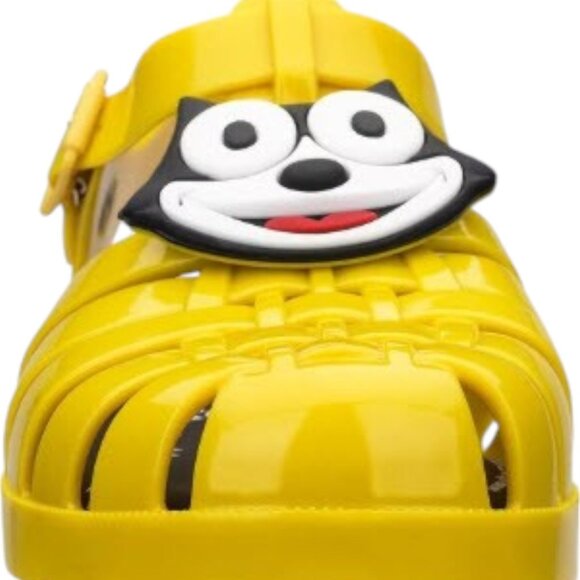 Melissa Felix the Cat Sandals - Yellow/Black - NEW - Picture 2 of 3